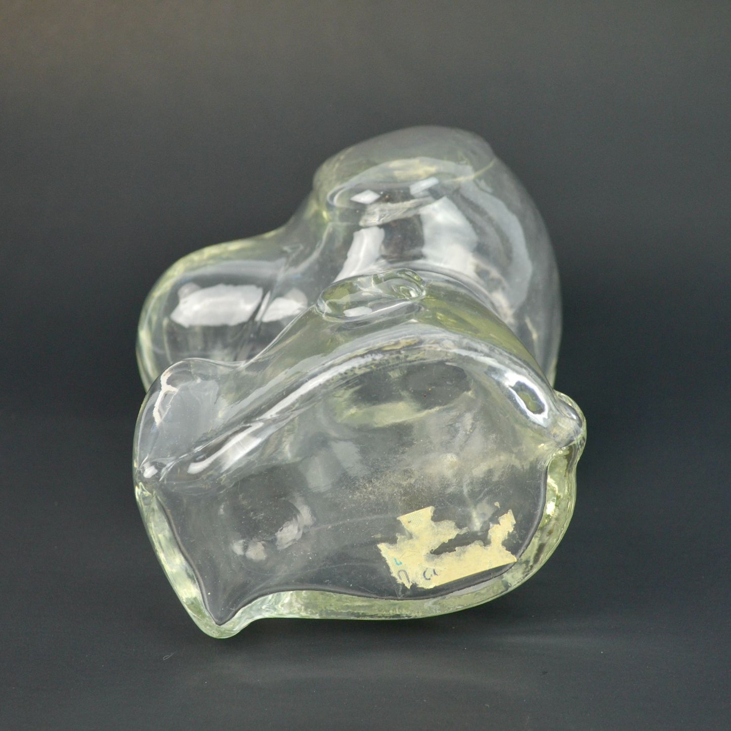 Vintage Clear Glass Snoopy Bank
