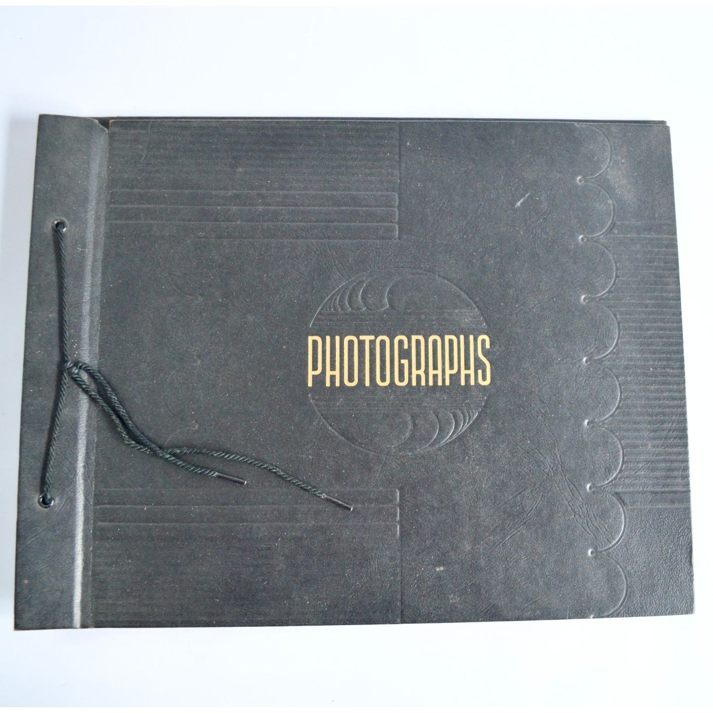 Lot 2 Vintage Photograph Albums Black & Brown Antique Photographs Photo