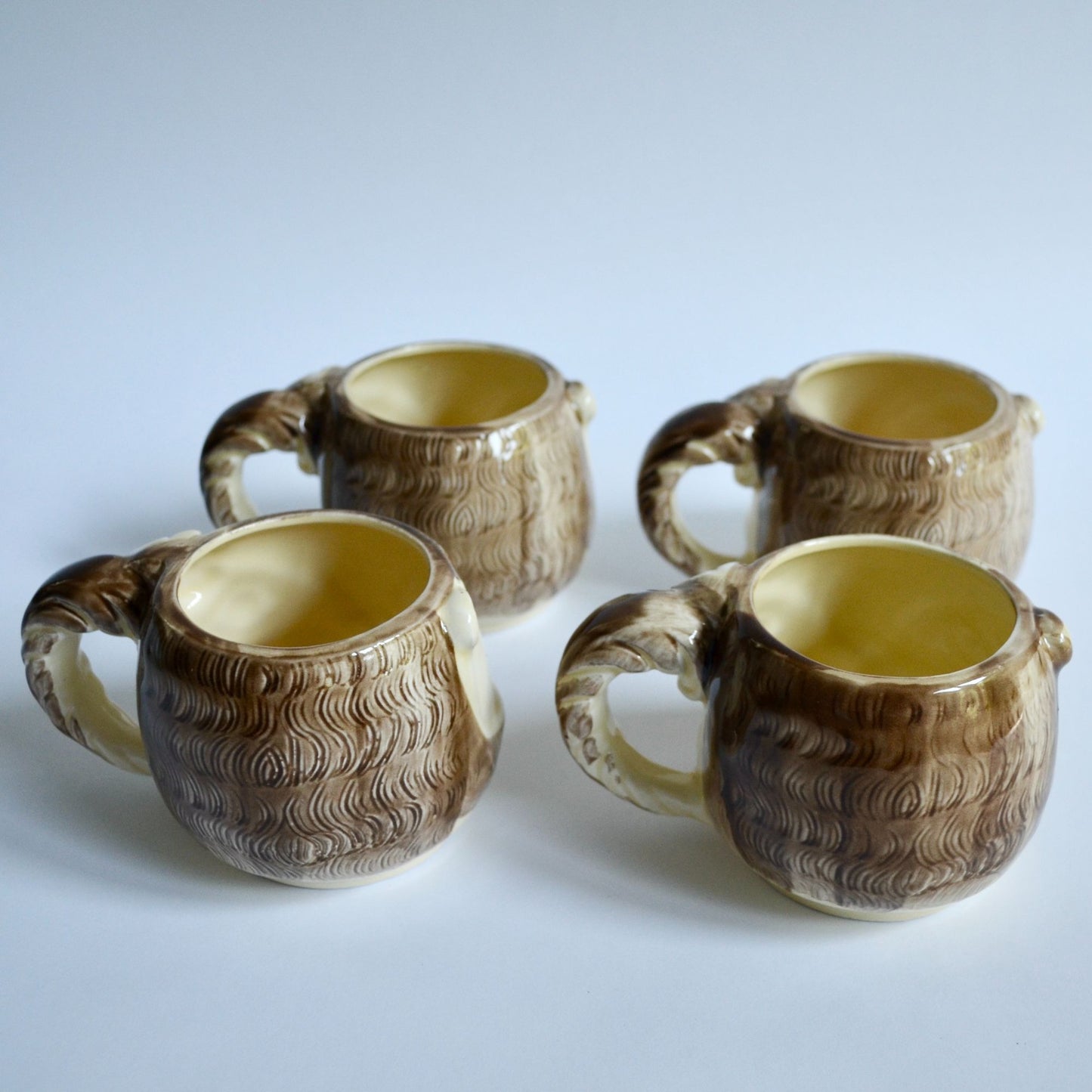 Enesco 1979 Japan Squirrel Chipmunk Anthropomorphic Mugs Creamer & Sugar Set