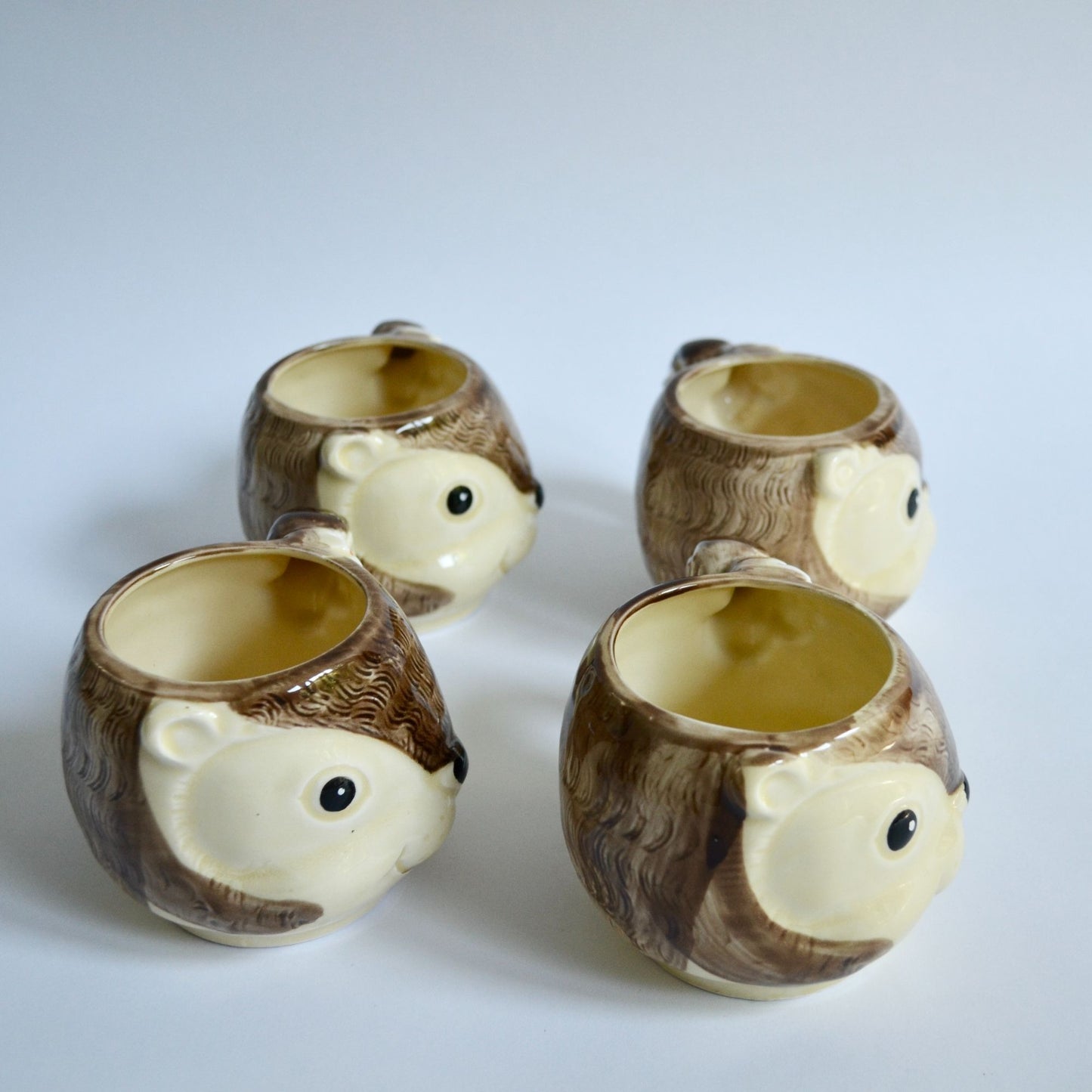 Enesco 1979 Japan Squirrel Chipmunk Anthropomorphic Mugs Creamer & Sugar Set