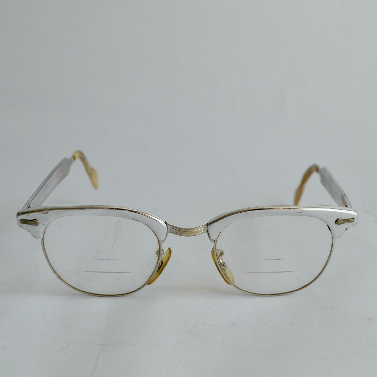 Vintage Shuron Horn Rim Eyeglasses Mid-Century 10-12K Gold Filled Trifocal