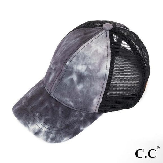 NEW C.C. Tie-Dye Trucker Cap with Mesh Back Hat