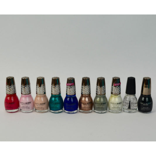 Sinful Colors SinfulShine King Kylie Nail Polishes Lot of 10 NEW