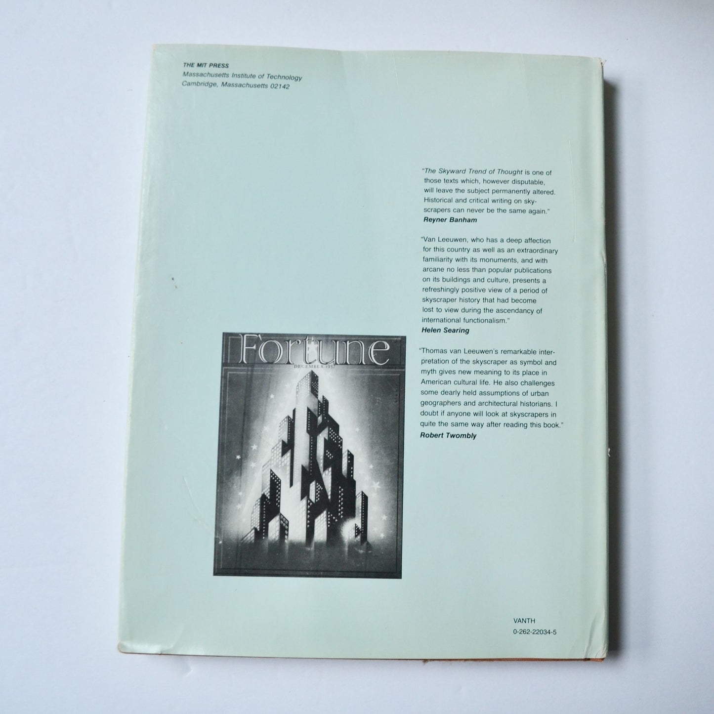The Skyward Trend of Thought Thomas A P van Leeuwen Hardcover DJ