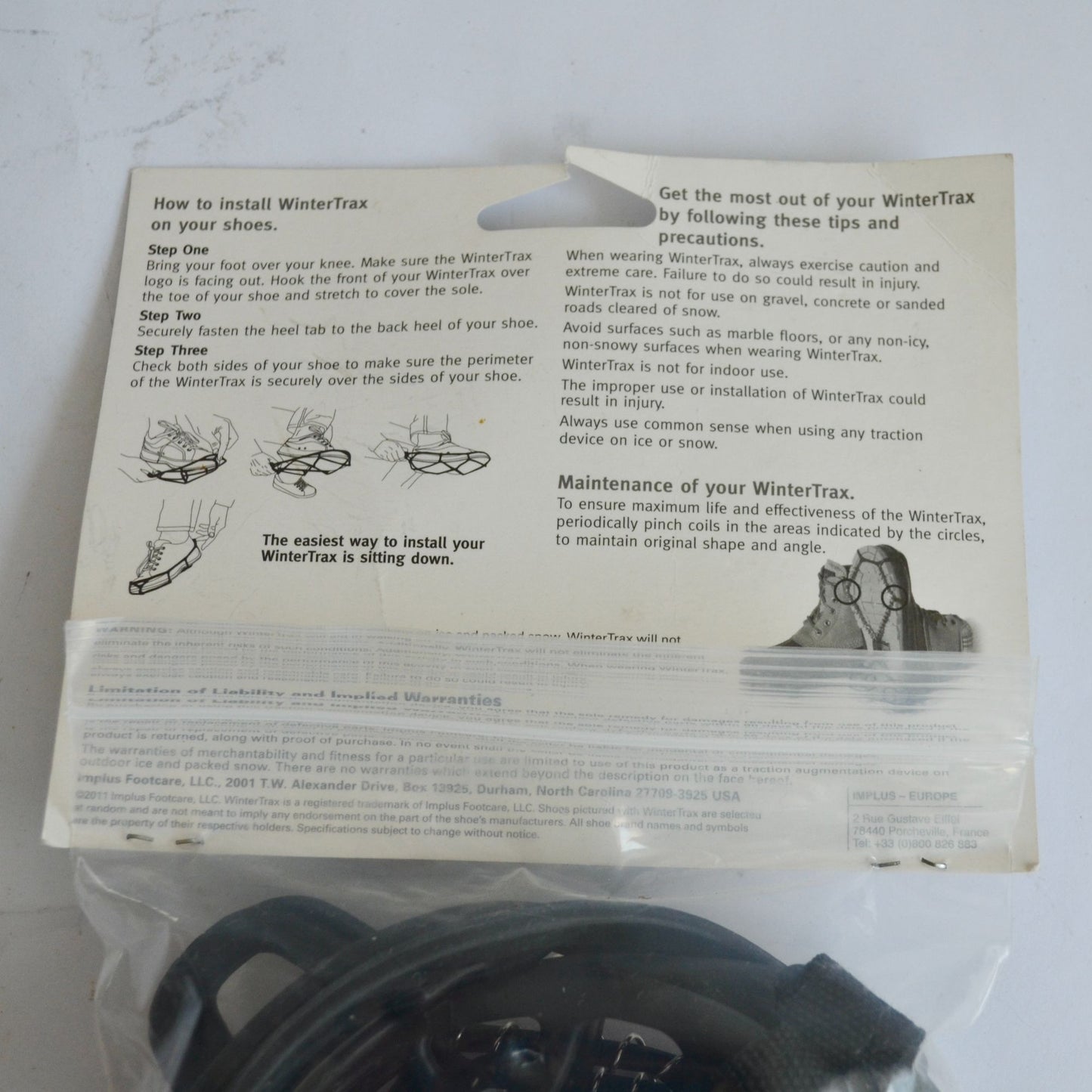 Yaktrax WinterTrax Ice & Snow Traction Cleats One Size Fits Most NEW!