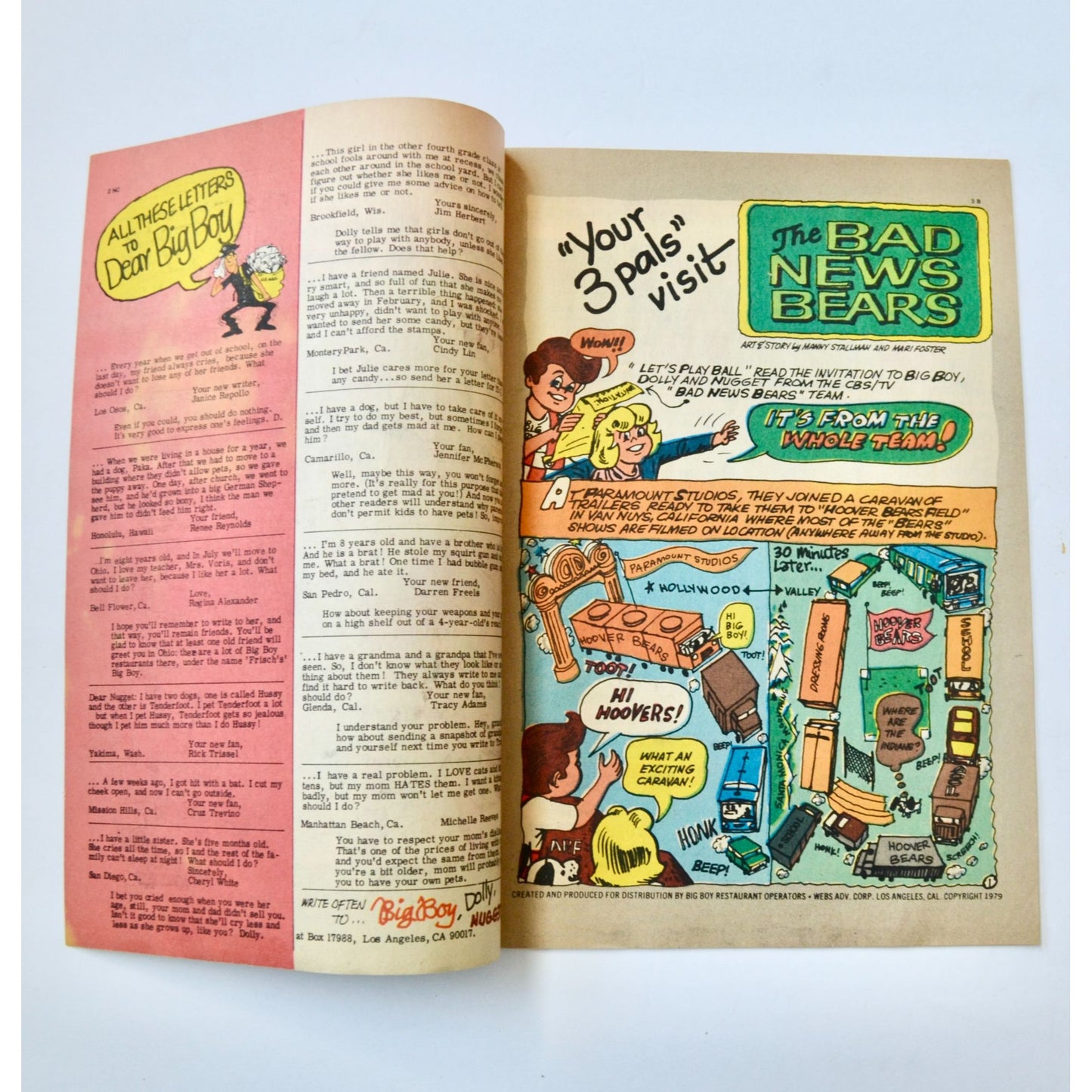 Adventures of Big Boy # 268 Vintage Marc's Family Restaurants Comic