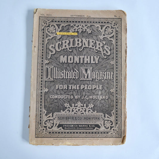 Scribner's Monthly Illustrated Magazine Antique September 1879 No. 5 READ