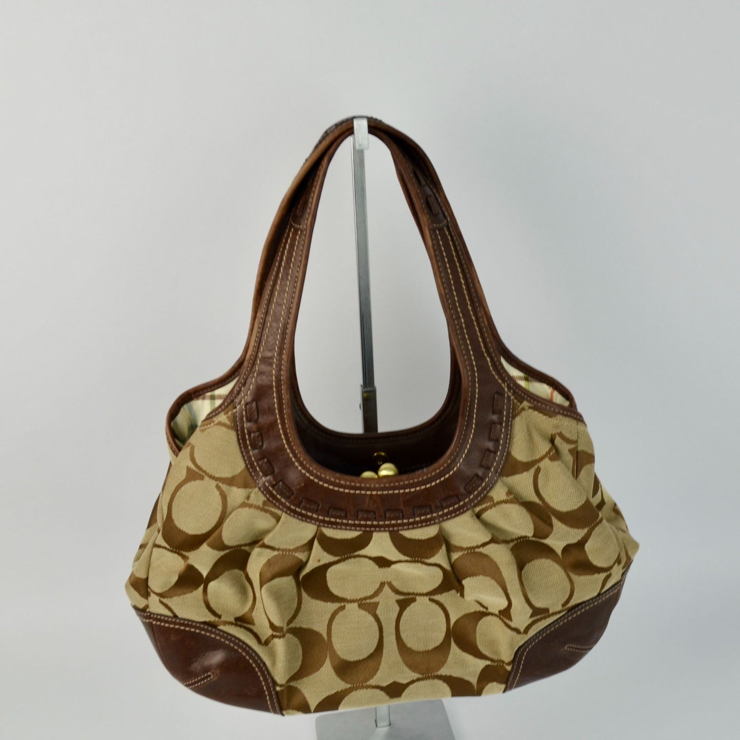Coach 12232 Ergo Op Art Kisslock Brown
