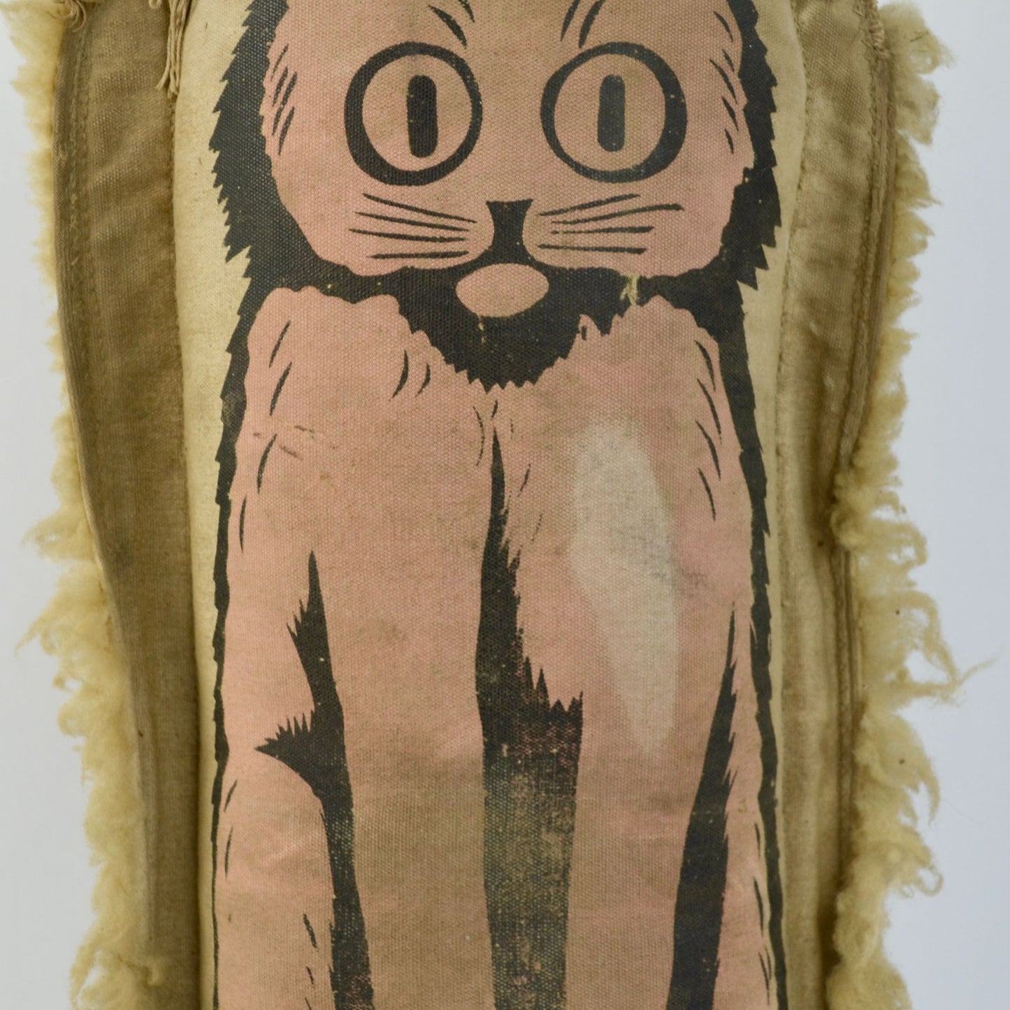 Vintage 1930s Era Carnival Knock Down Punk Cat Folk Art