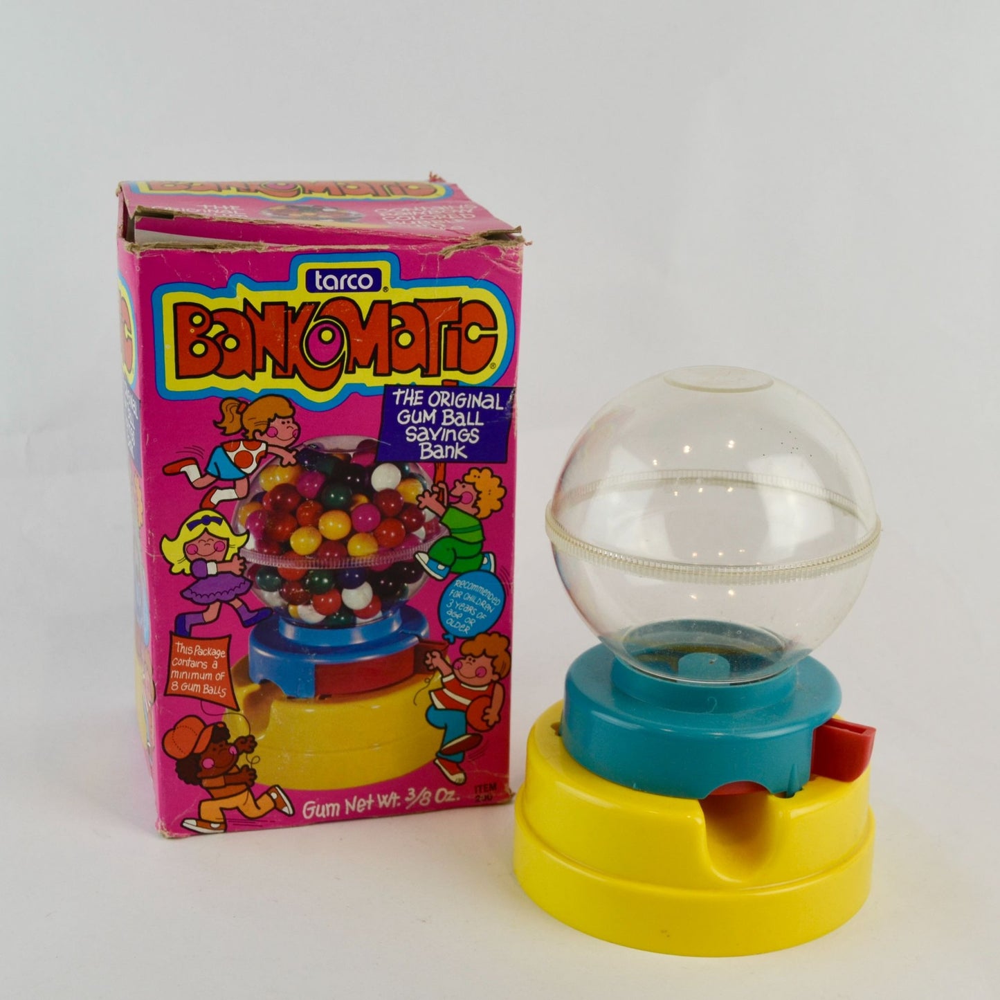 Vintage Tarco Bankomatic Gumball Savings Bank Gum Ball 1975 w/ Original Box!