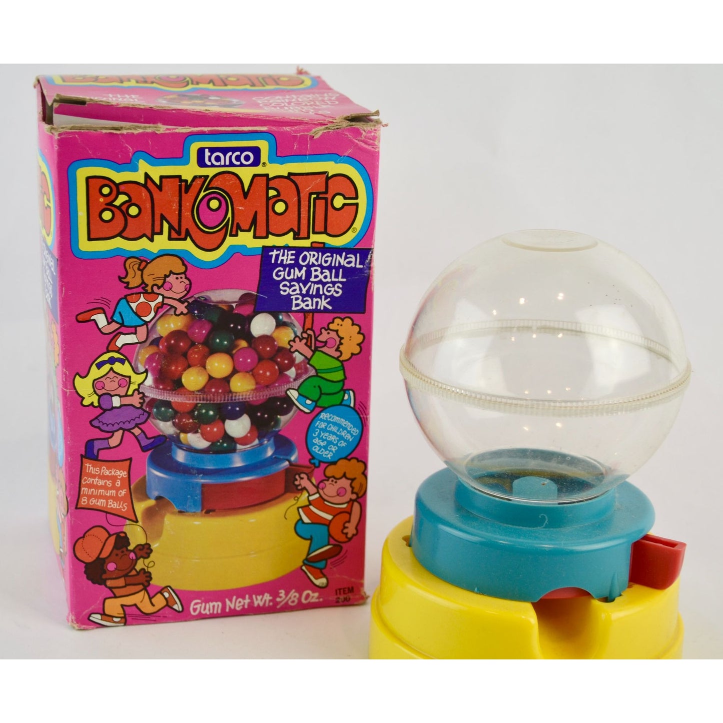 Vintage Tarco Bankomatic Gumball Savings Bank Gum Ball 1975 w/ Original Box!