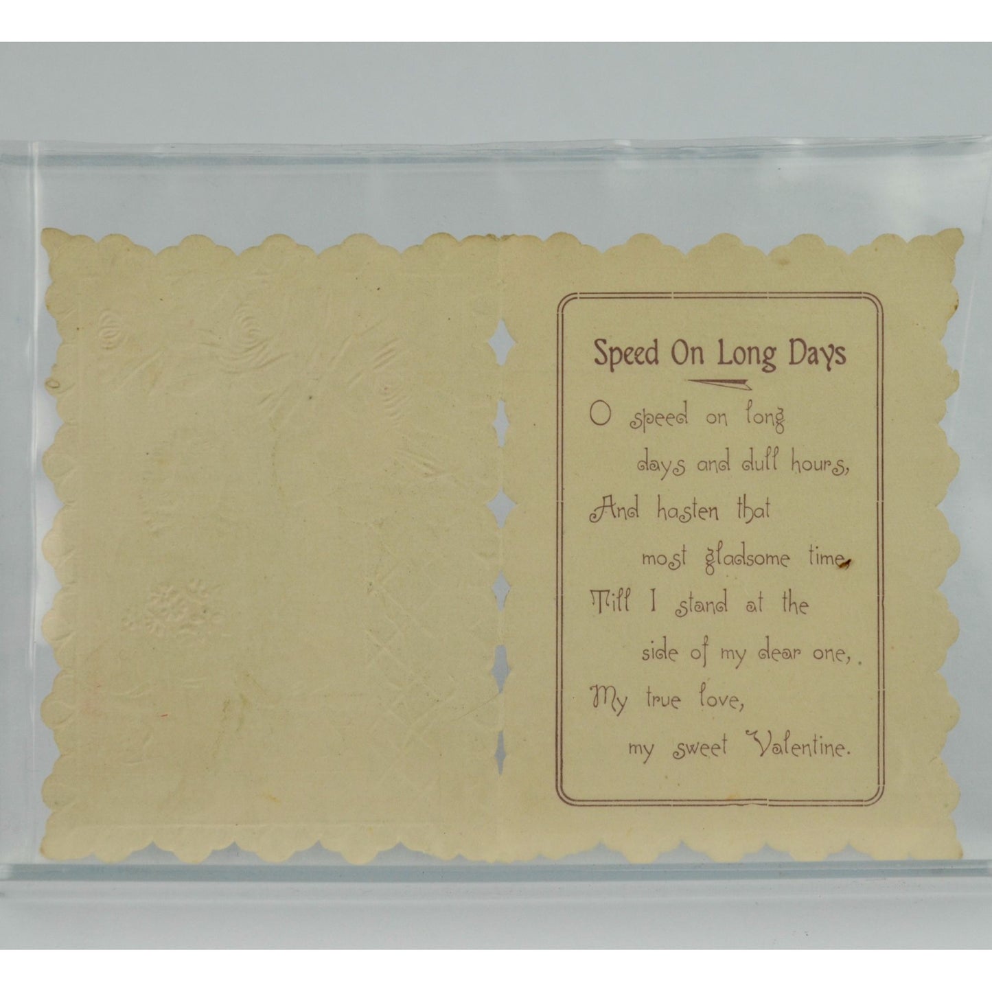 Vintage Valentine's Day Card With Love