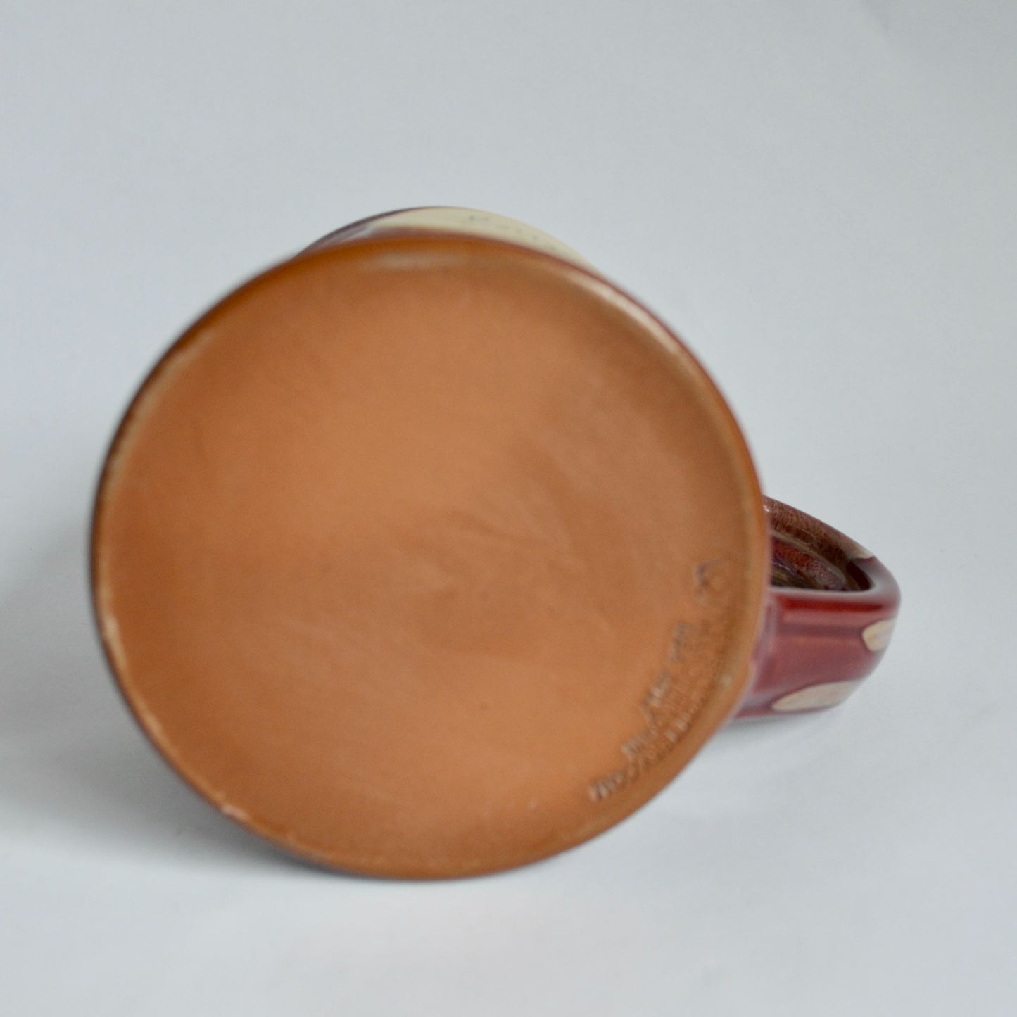 Deneen Pottery Love Your Melon Red Drip Ceramic Pottery Coffee Mug 2017