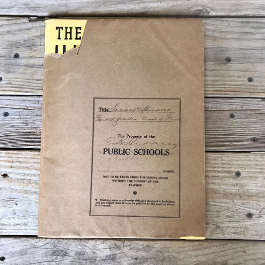 1937 Social Studies Book, “The Instructor Illustrated Units Of Work” Vintage