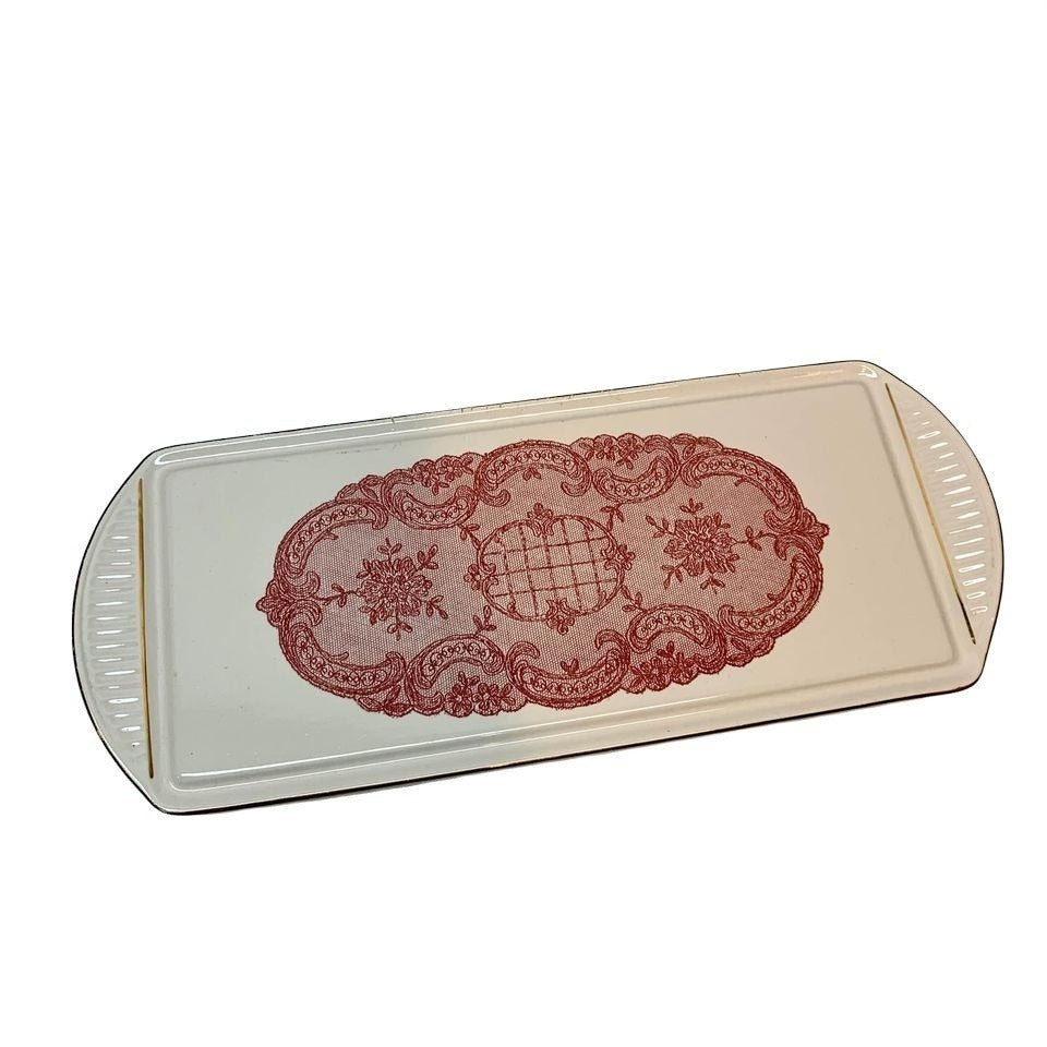 Ceramic Gold Trimmed Cheese Platter