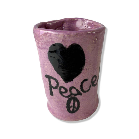 Vintage PEACE Ceramic Coffee Mug