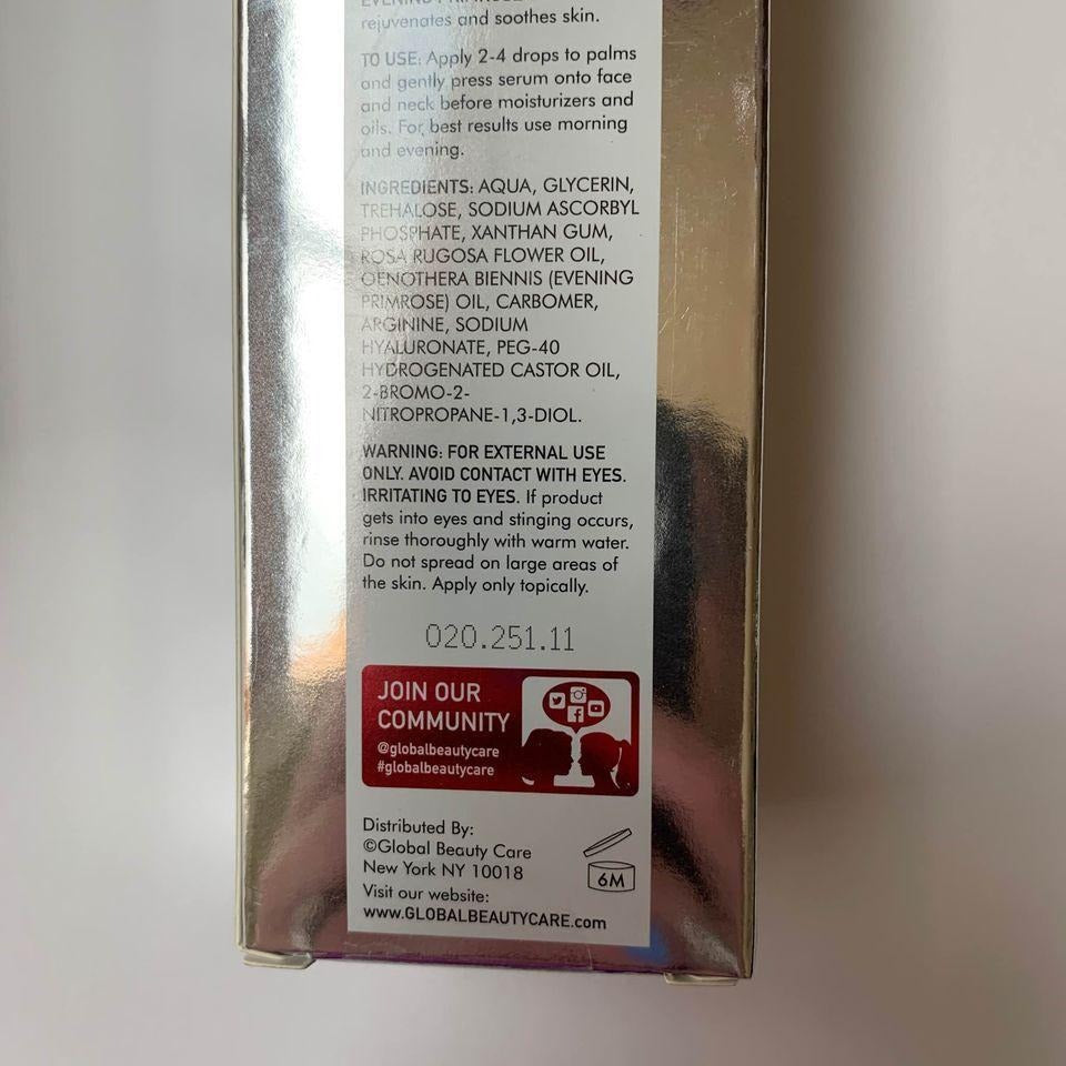 New Global Beauty Care Rosy & Ready Facial Serum Rose Hip Evening Primrose