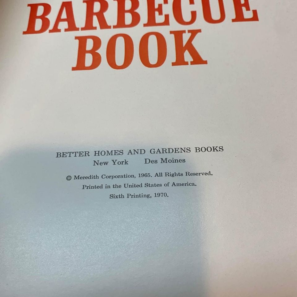 1970 Better Homes & Gardens Barbecue Book