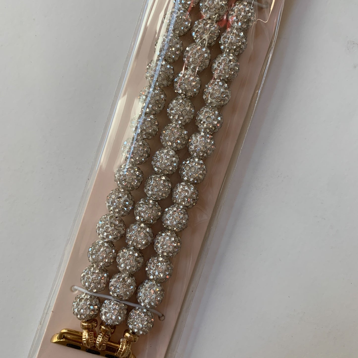 NEW White Beaded Apple Watch Band Bracelet