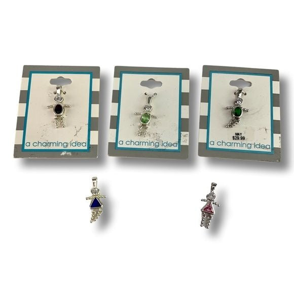 A Charming Idea Birthstone Babies Charms Lot of 5