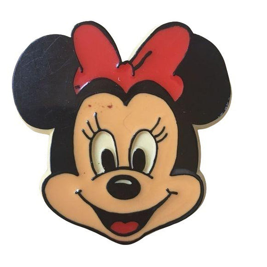 Vintage 1980s Minnie Mouse Plastic Pin