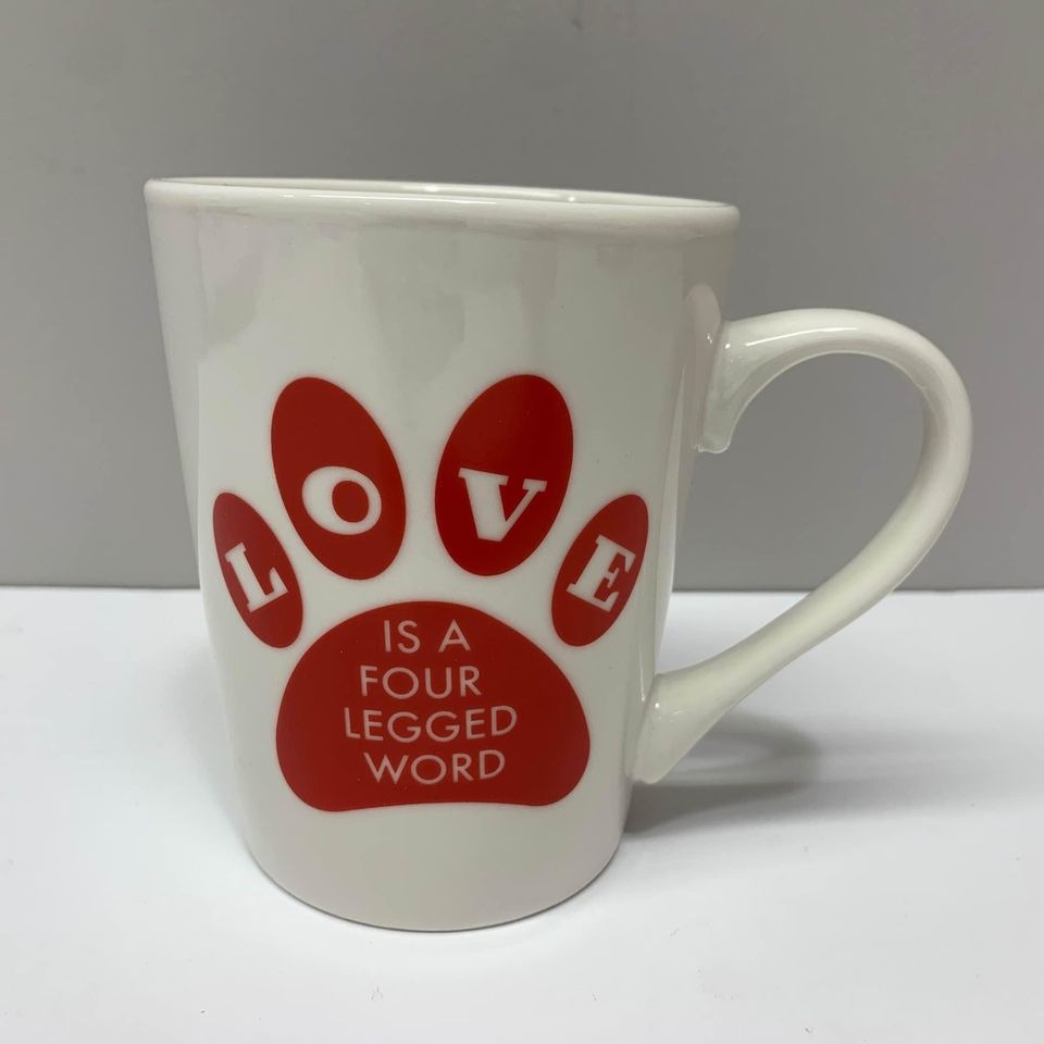 NEW Love is a Four Legged Word Mug
