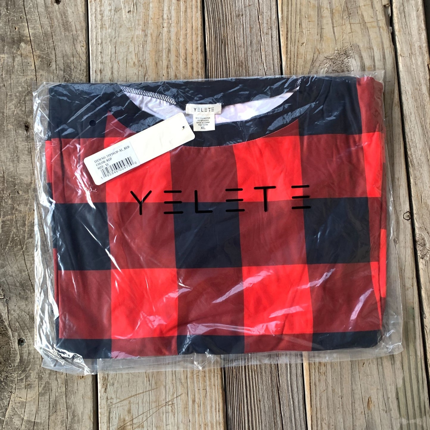 Women’s Plus Size Decked Out In Plaid Loungewear Top