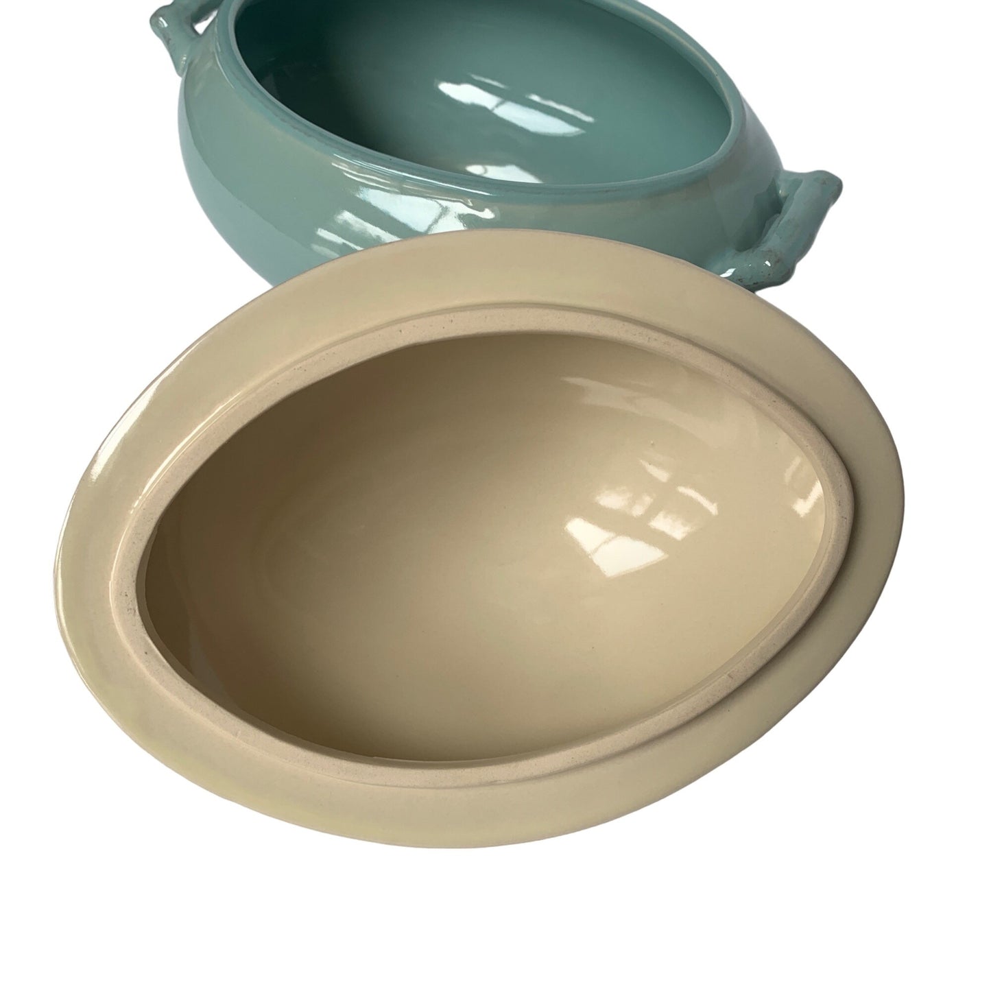 Le Prairie by Creative Co-op Blue White Soup Tureen Lidded