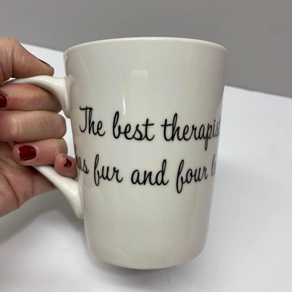 NEW The Best Therapist Has Fur and Four Legs Coffee Mug