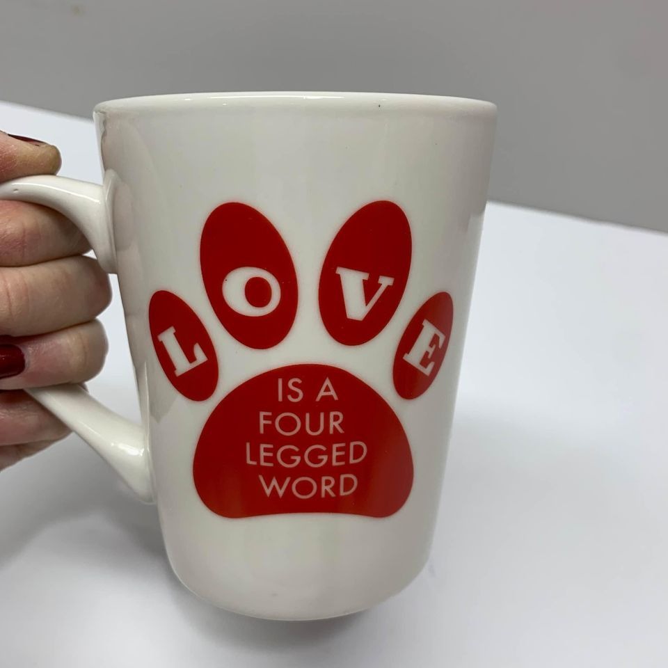 NEW Love is a Four Legged Word Mug