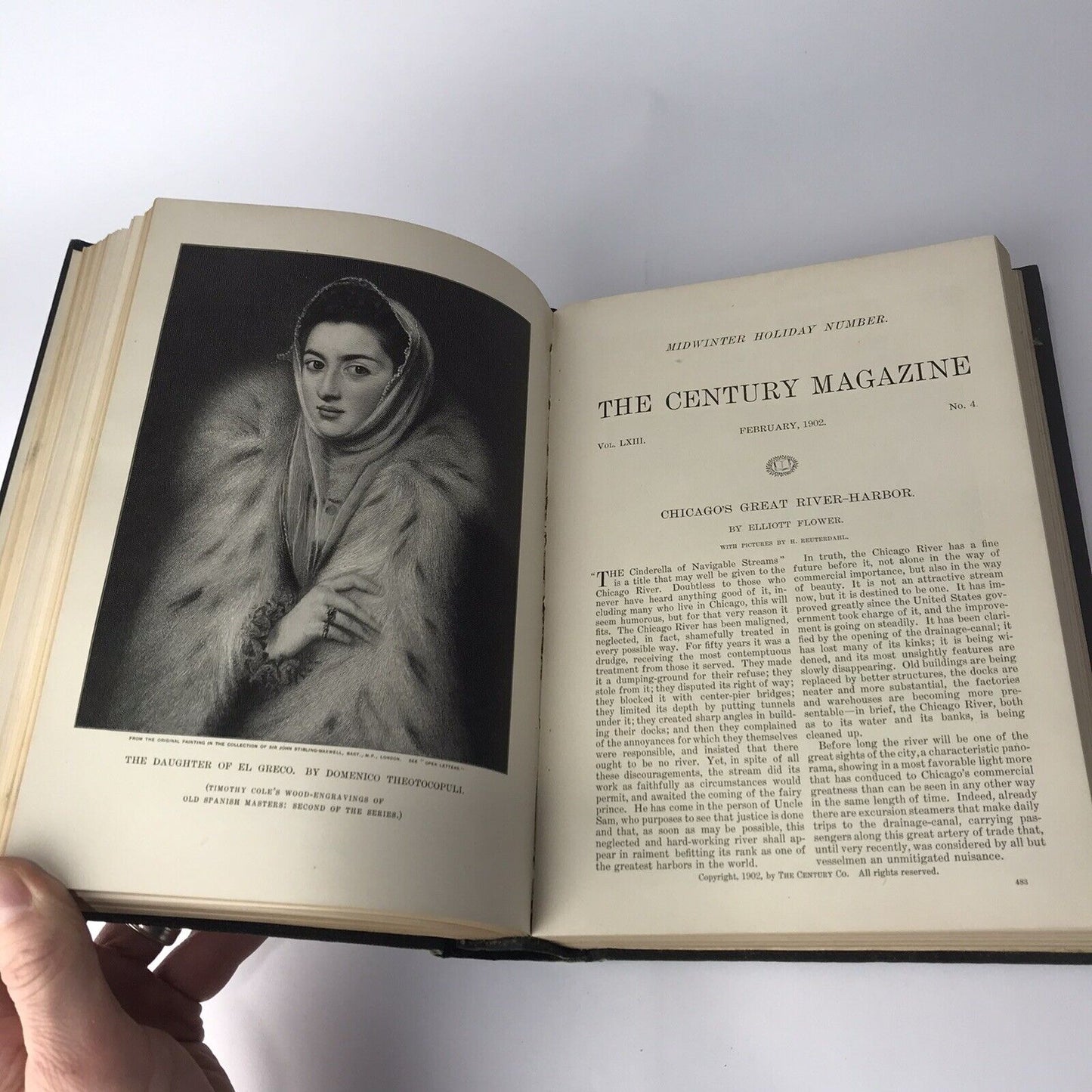 Antique 1902 Book “A Year Of The Century” Volume 1 The Century Co, New York