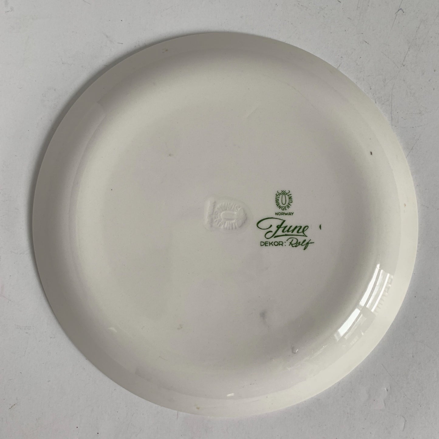 Stavangerflint Norway Rolf Dekor June Plate Orange Flowers 8.25"