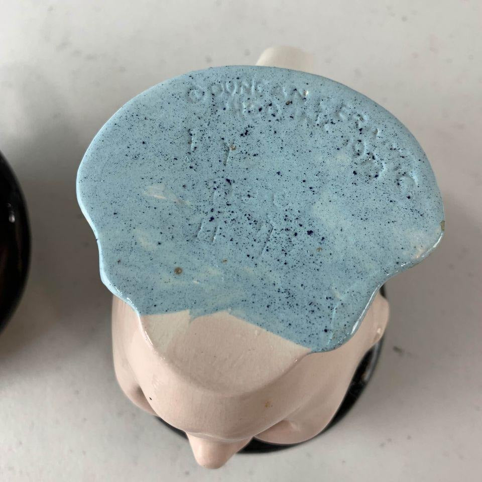 1970s Vintage Laurel & Hardy Mugs Ceramic