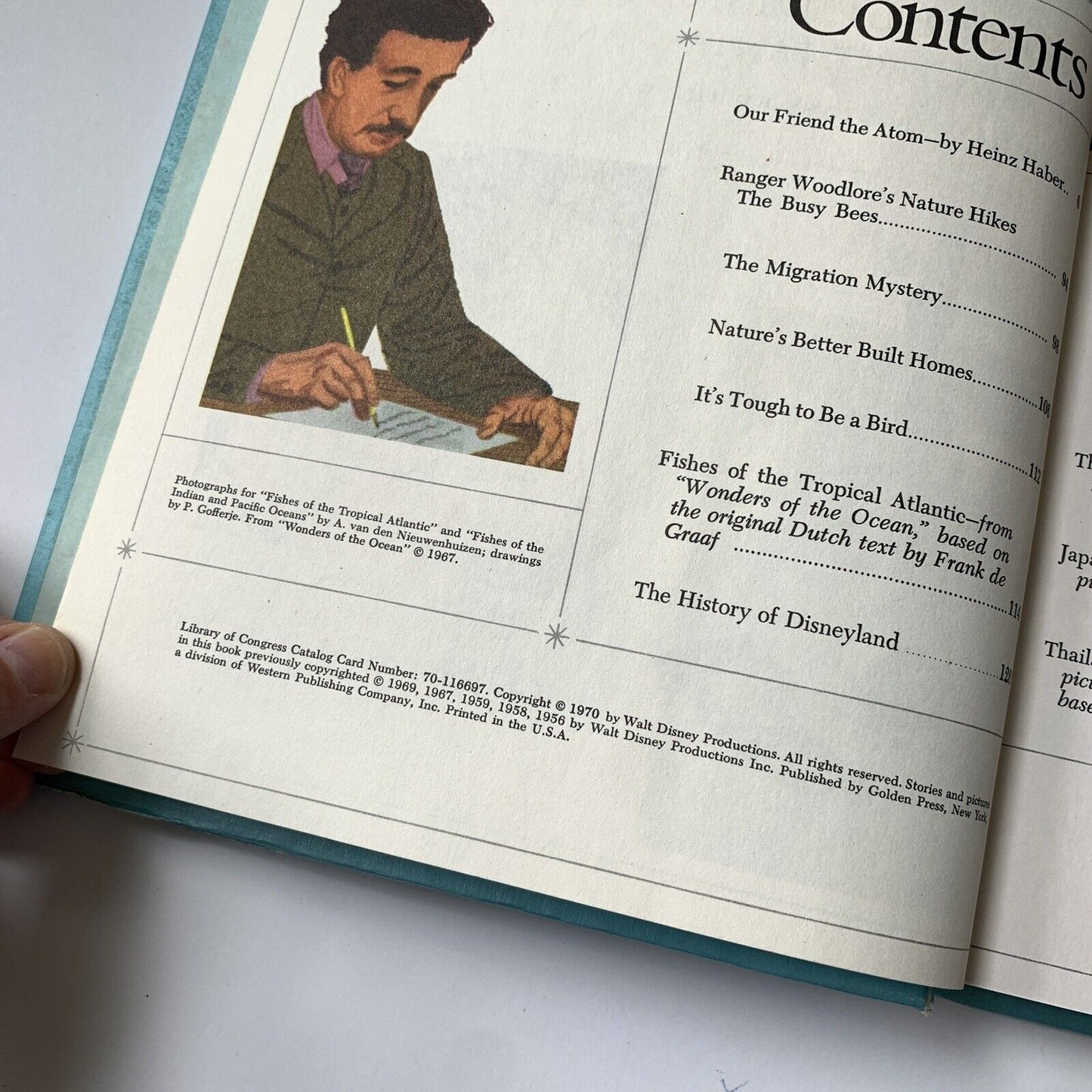 WALT DISNEY ADVENTURES IN FACT 1970 HC The Disney Parade