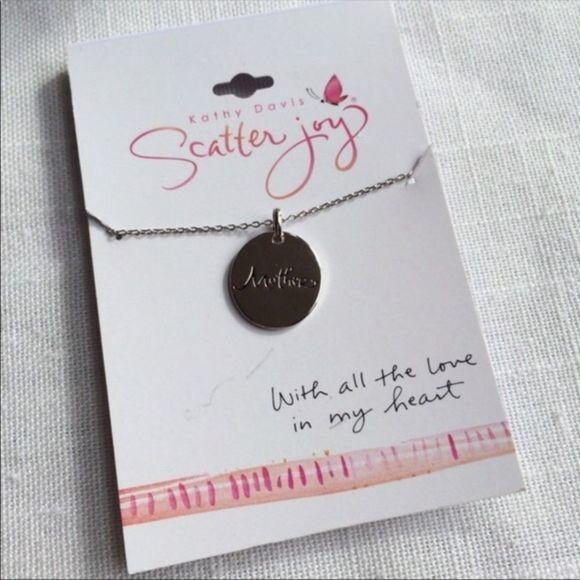 Scatter Joy Mother Silver Pendant Necklace New