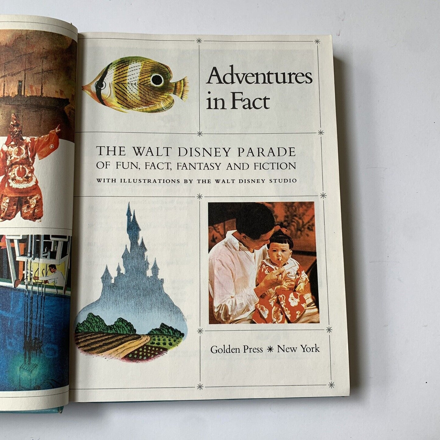 WALT DISNEY ADVENTURES IN FACT 1970 HC The Disney Parade