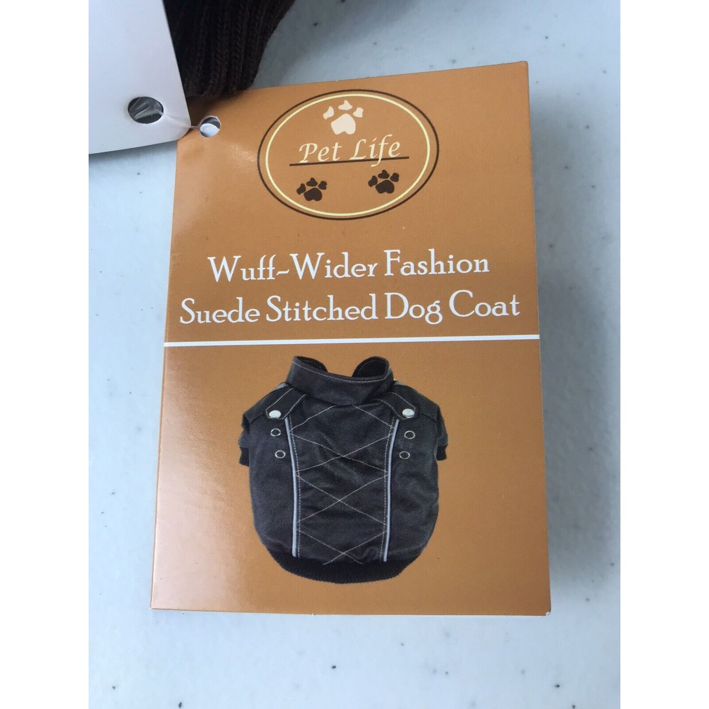 Pet Life 28BKSM Wuff-Rider Fashion Suede Stitched Pet Coat Jacket NWT