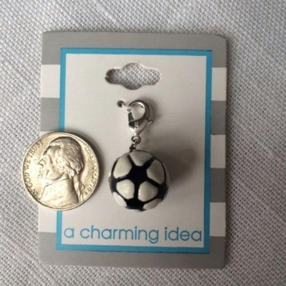 a charming idea Silver Plate 3D Soccer Ball