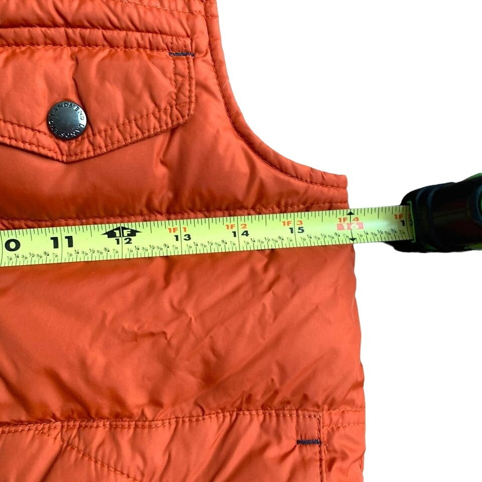 Land’s End Orange Boys Winter Vest Medium 6/7