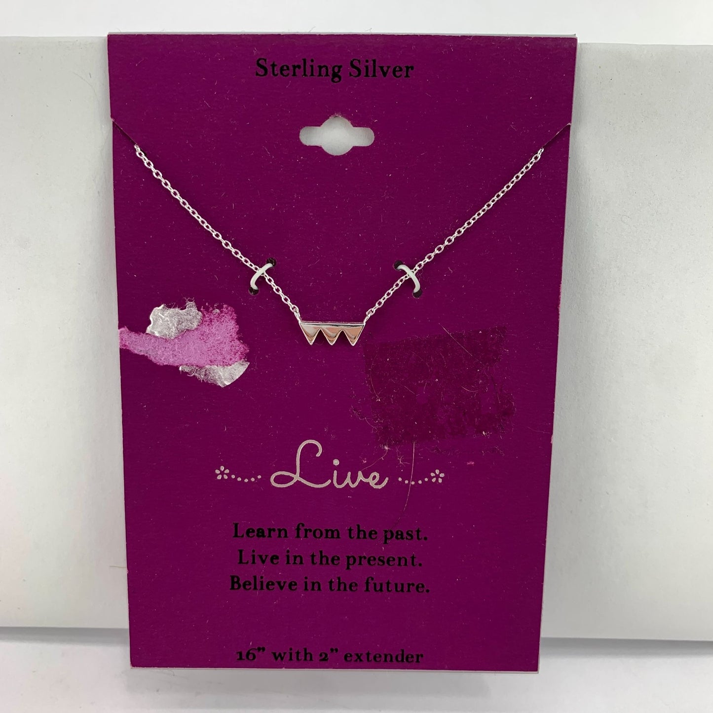 Sterling Silver Live Pendant Necklace