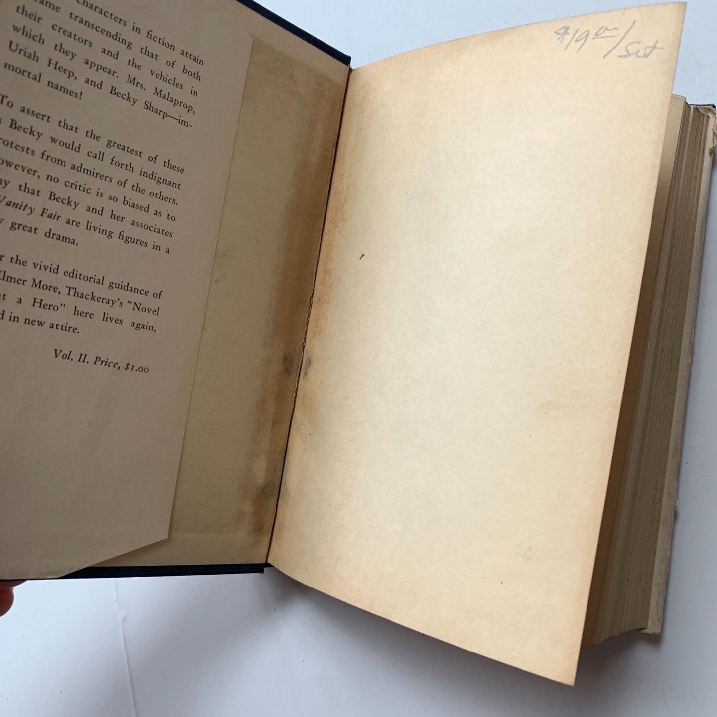 Vanity Fair Volume II Thackeray Hardcover Vintage