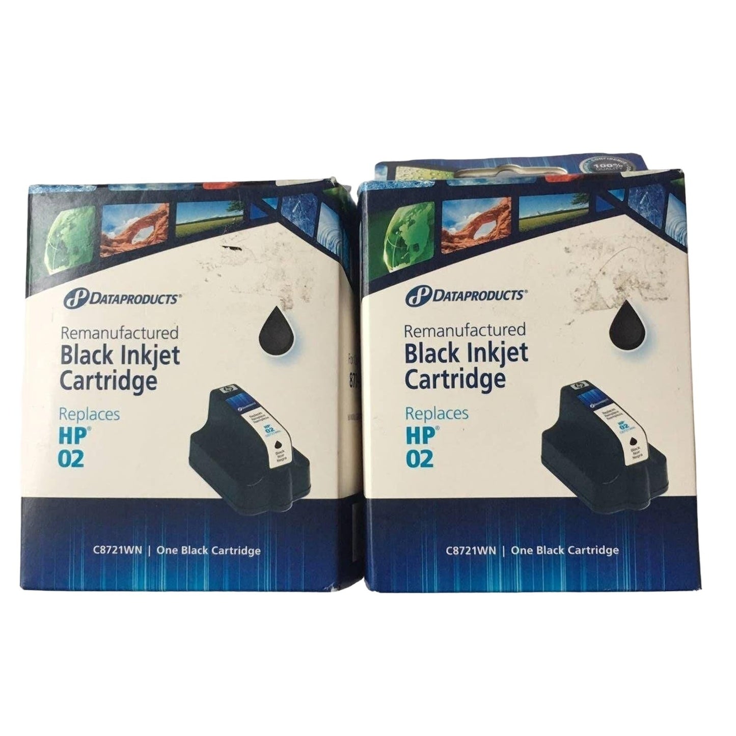 HP 02 remanufactured cartridge lot