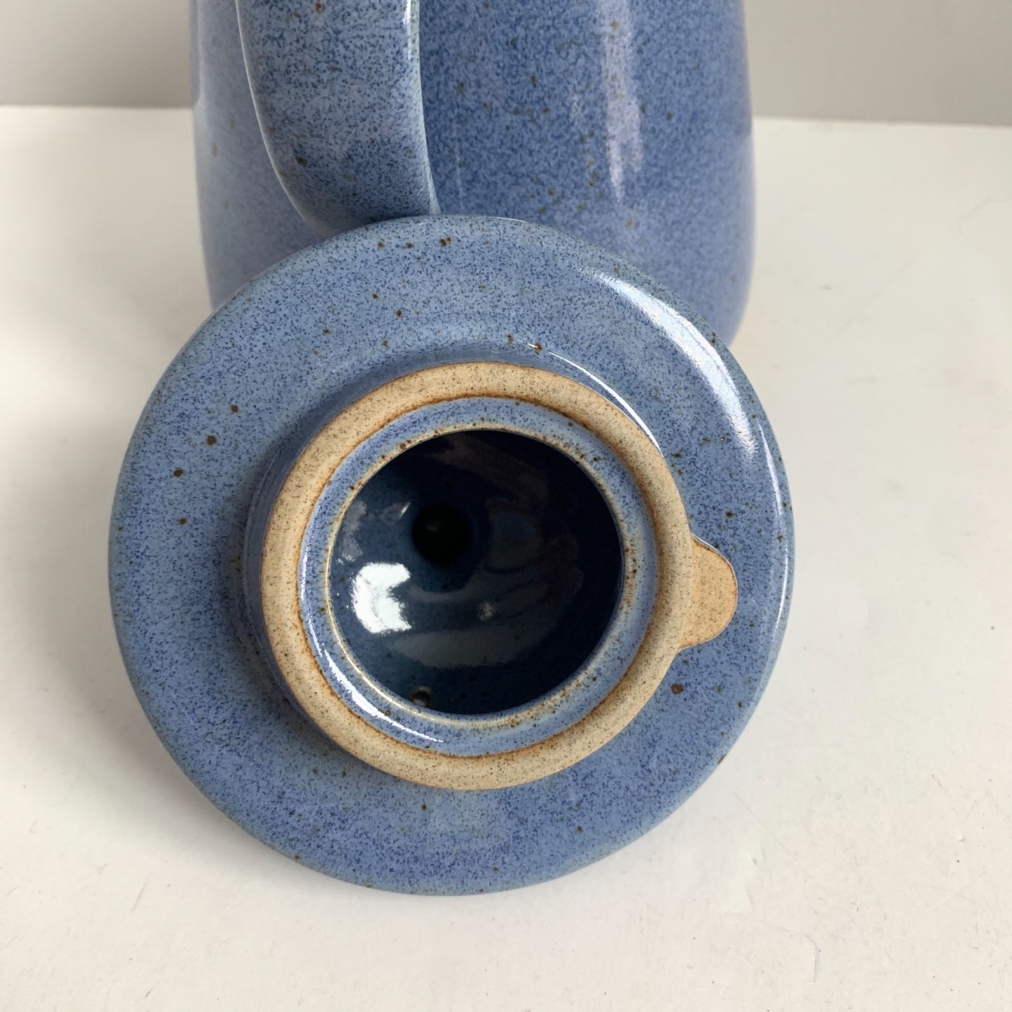 Dansk Speckled Blue Ceramic Teapot Neilstone Blue