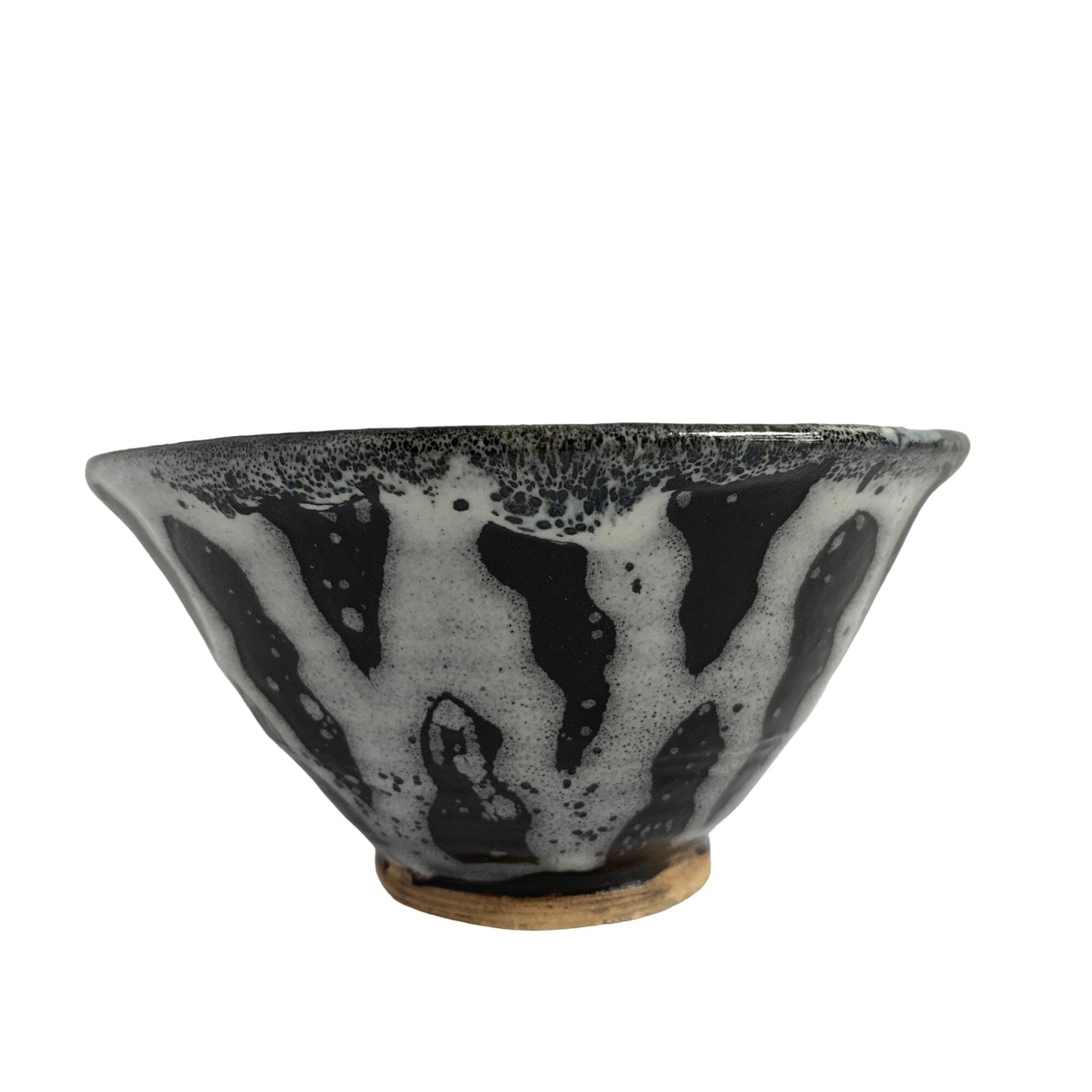 Amateur Pottery Small Bowl Stripe Glazed