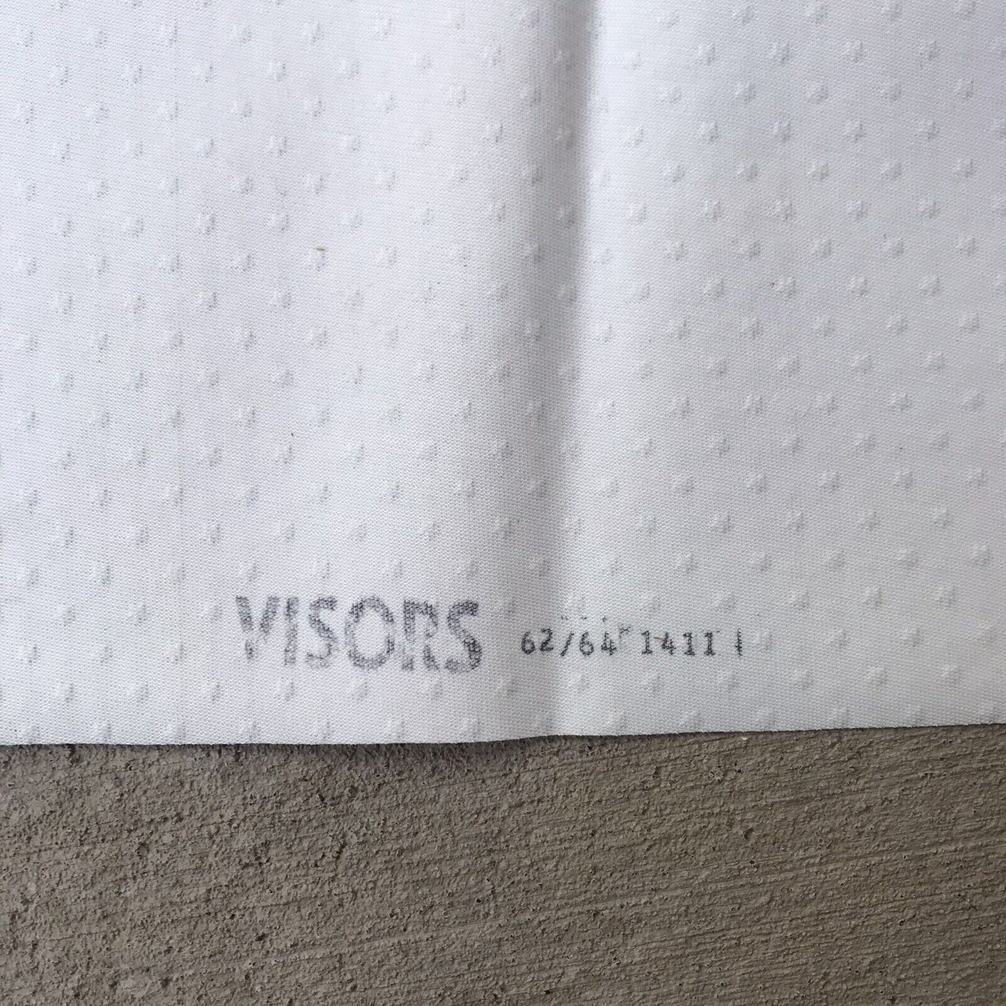 1963 Chevy Impala Headliner Cream White 2 Pieces Visors 62/64 1411 Star Pattern