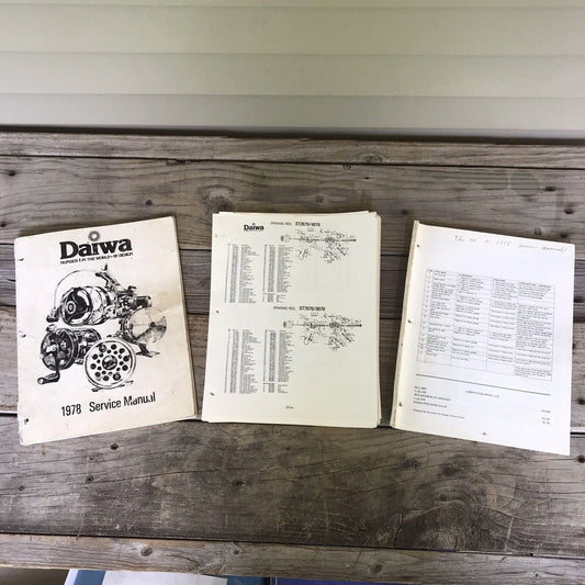 1978 Daiwa Fishing Reels Service Manual + Misc