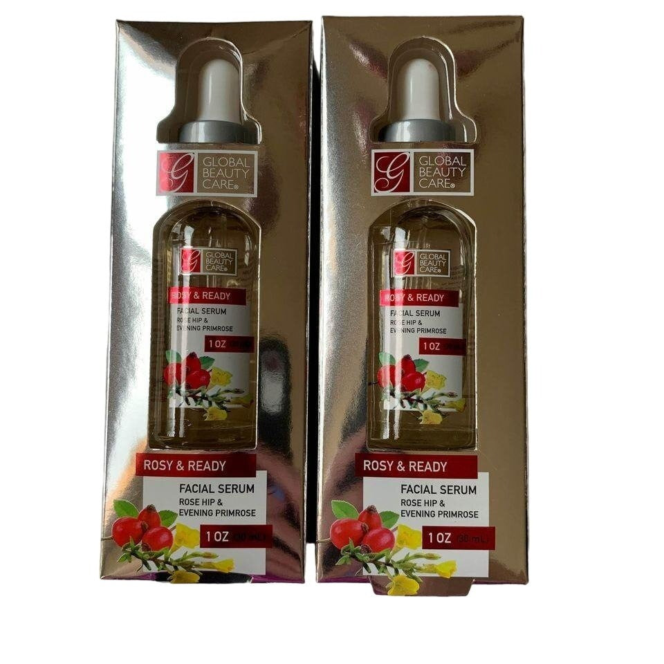 New Global Beauty Care Rosy & Ready Facial Serum Rose Hip Evening Primrose