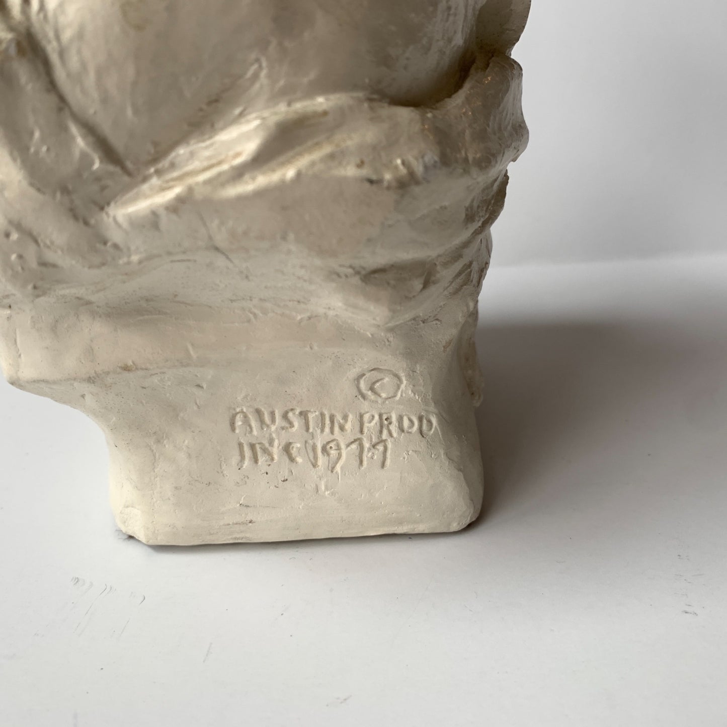 Austin Productions Entranced Girl Sculpture Vintage 1977 White