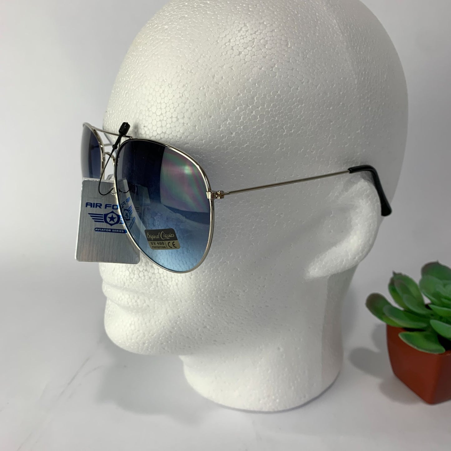 NEW Air Force Aviator Unisex Sunglasses Color C Blue
