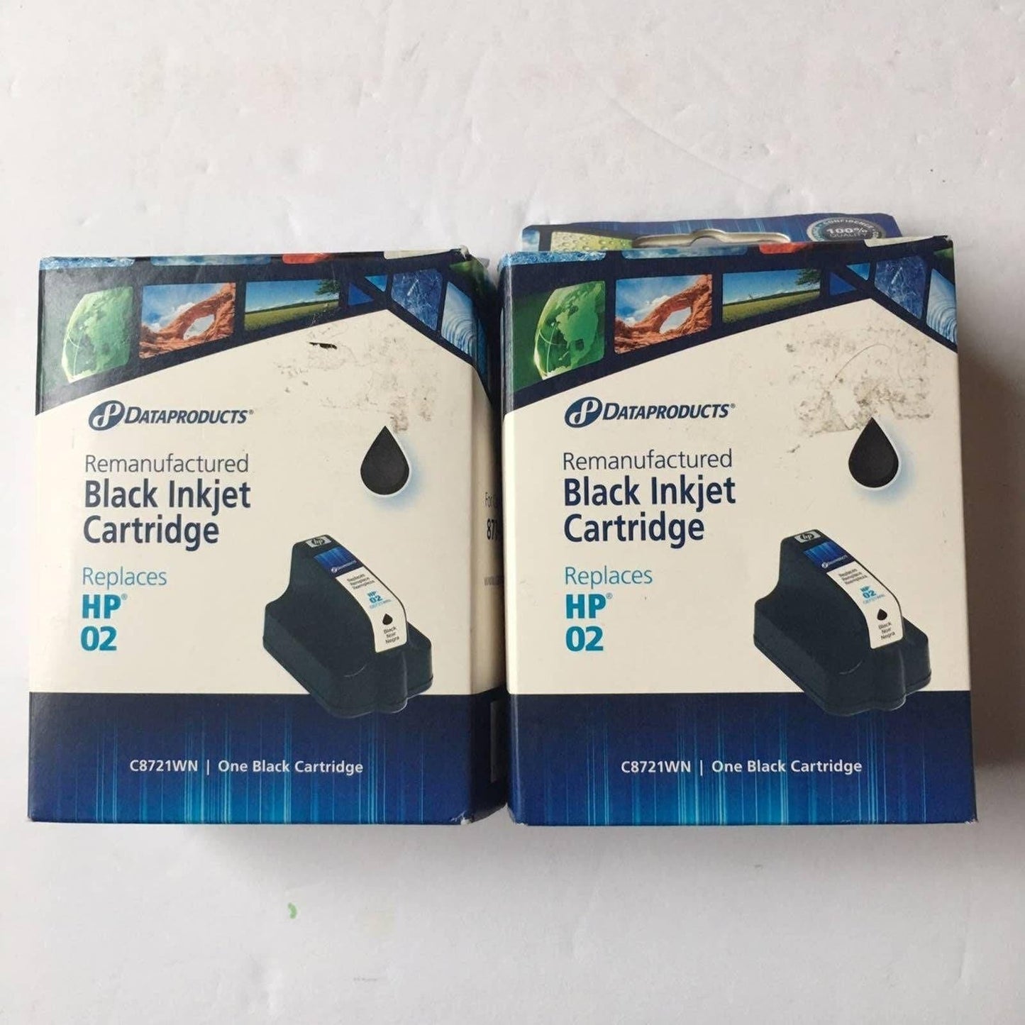 HP 02 remanufactured cartridge lot